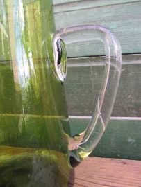 Green glass jug (Art Deco)