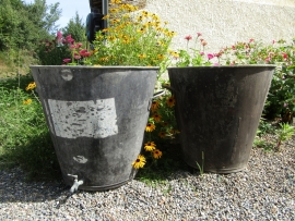 Franse grote zinken pot/teil