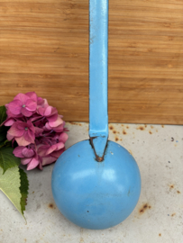 Brocante emaille pollepel