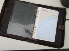Lederen etui voor agenda en dergelijke