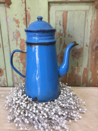 Brocante emaille koffiekan