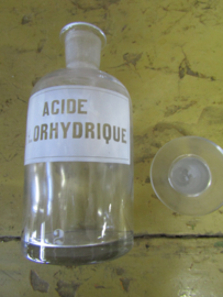 Antique French bottle with a cap