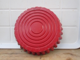 Rond rood brocante vlaai bakblik 26cm