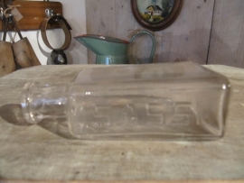 Blank glass French brocante clear glass bottle