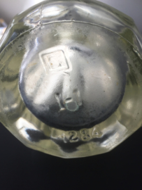 Antieke spuitfles helder glas