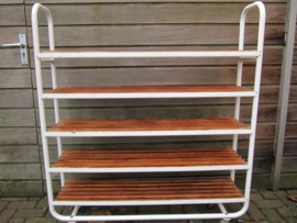 Very nice old mobile bread or pies rack