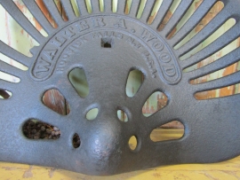 Cast iron tractor saddle