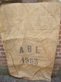 Oude jute zak uit het Belgische leger 1953