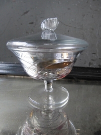 Bonbonniere tiffany with glass lid