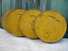 Super cute old yellow film cans