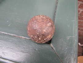 Very old iron ball