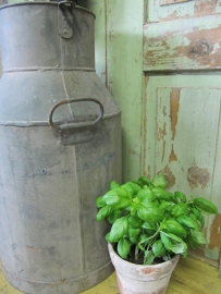 Antique zinc big honey jar.