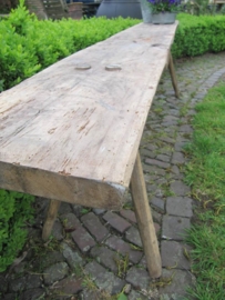 Old natural colour wooden bench.