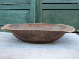 Beautiful oval wooden old Hungarian dough tray