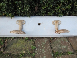 French Brocante gray coat with super 8 hooks