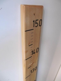 Houten groei-meetlat