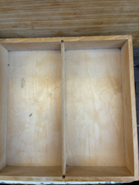 Vintage houten opbergbak
