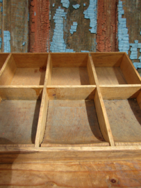 Brocante houten geldbak