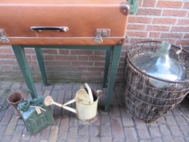 Brocante bruine Franse koffer