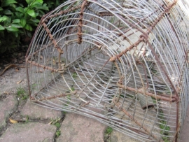 Very old cool galvanized rat trap