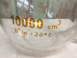 Old glass laboratory bottle 10 liters