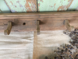 Brocante kapstok 8 haken