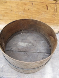 Old wooden sieve round large