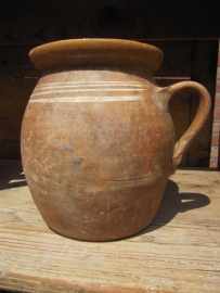 Old Hungarian pottery pot 18 cm high.