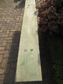 Super stevige eenvoudige groene houten bank