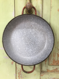 Emaille braadpannetje in bruin