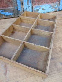 Brocante houten geldbak