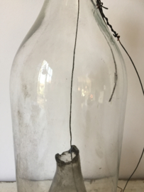 Ancient French glass bottle / fish trap