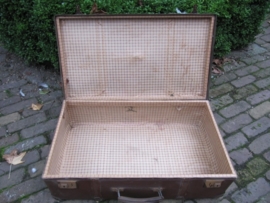 Oude grote bruine koffer
