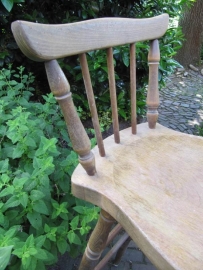 Hoge (bar) kruk/stoel met leuning