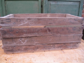 Old wooden flat box or tray