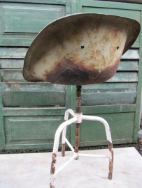 Old metal adjustable bucket seat