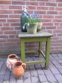 Oude brocante aardewerken kan hoogste model