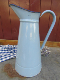 Brocante Franse emaille waterkan