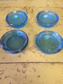 Set glazen kastonderzetters
