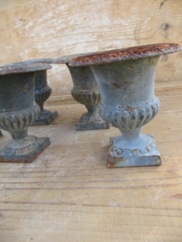 Old cast iron garden urn
