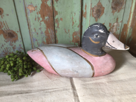 Brocante houten eend