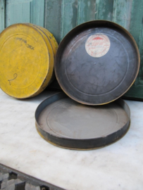 Super cute old yellow film cans