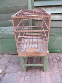 Mooie oude Franse brocante vogelkooi