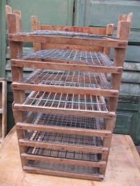Oud houten (vlaaien) rek