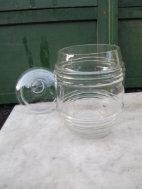 Old glass jar with lid
