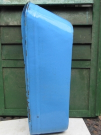 Enamel beautiful long blue bin