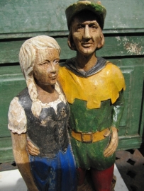Leuk brocante oud beeld "Robin Hood"