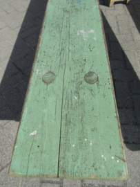 Old wooden bench, green