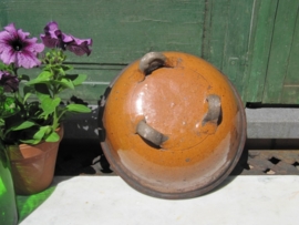 Antique French pottery bowl