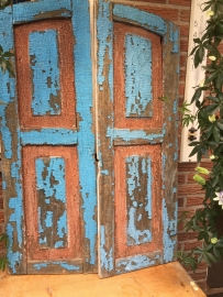 Set of two antique shutters
